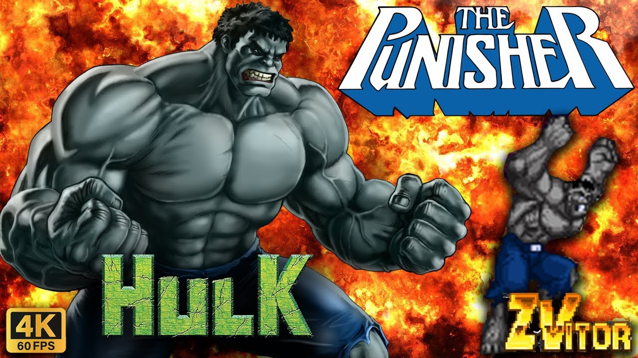 The Punisher Arcade Game Remake OPENBOR Playthrough - CPU-OP Mode w/The Grey Hulk