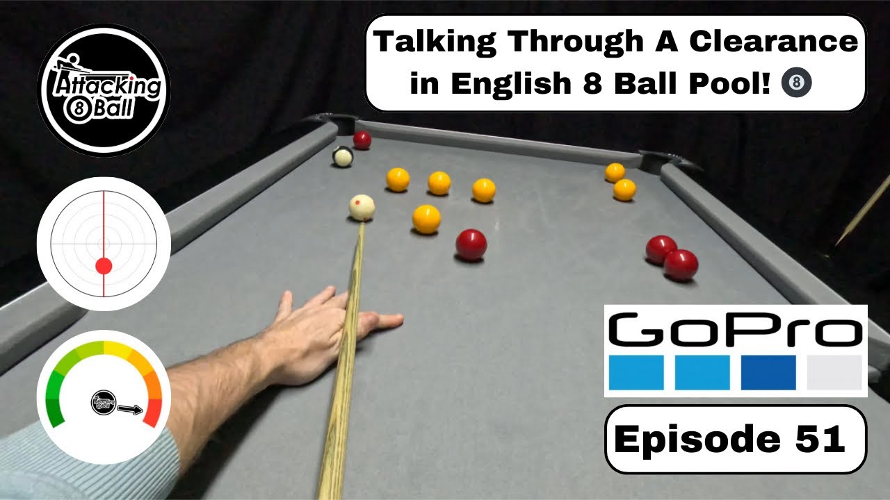 Talking Through A Clearance In English 8 Ball Pool - Episode 51