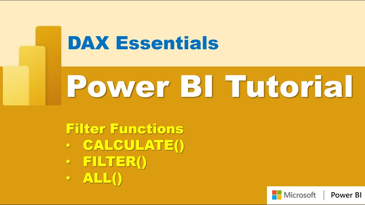 DAX Filter Functions Deep Dive: CALCULATE, FILTER, ALL, Power BI Full course