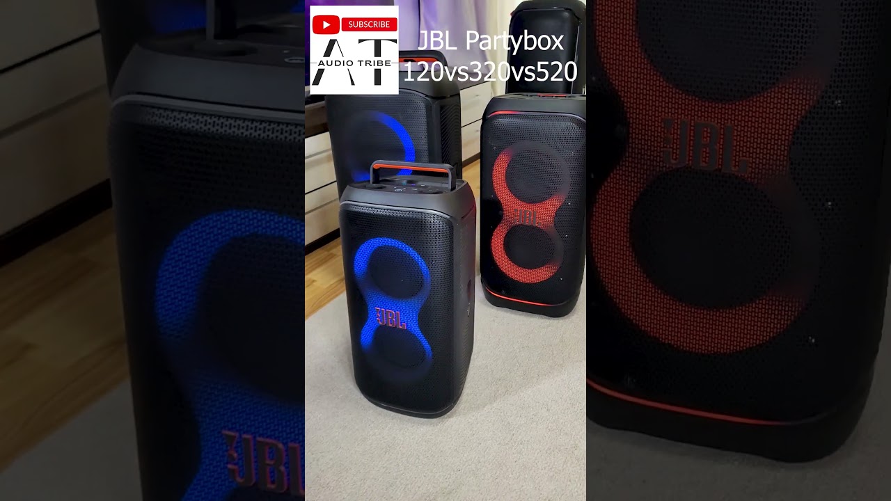 JBL Partybox 520 VS 320 VS 120 MAX Volume Test