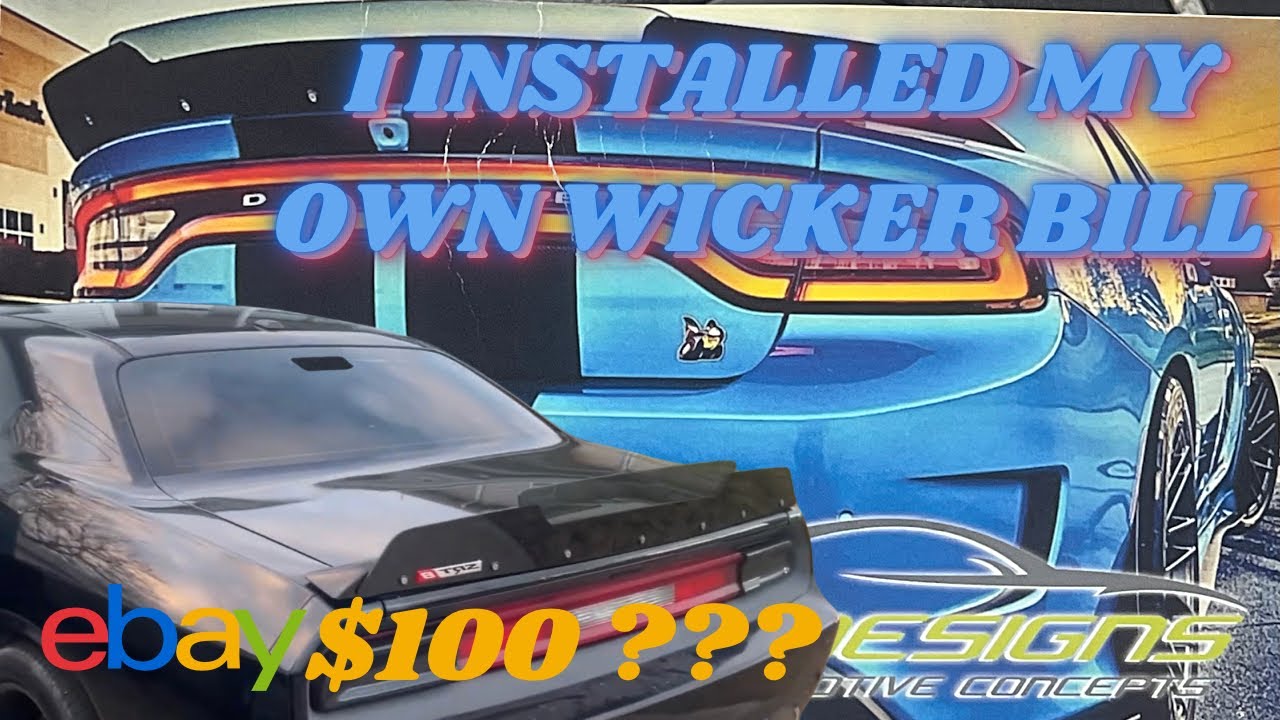 EBAY PS DESIGNS WICKER BILL INSTALL ON DODGE CHALLENGER SRT8 392 SCATPACK DID I MESS THIS UP 😖