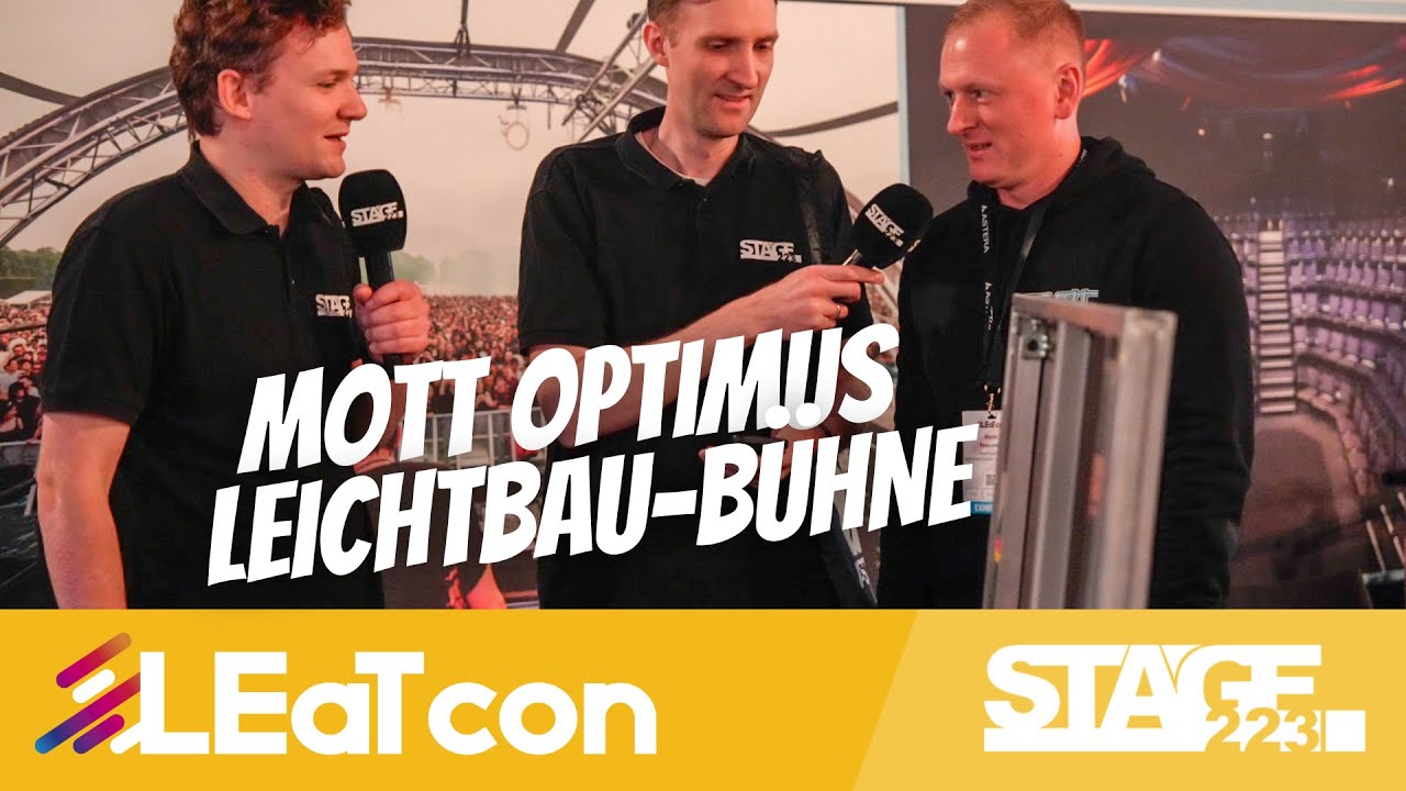 Mott Optimus Podeste mit nur 15 kg Gewicht | LeatCon 2023