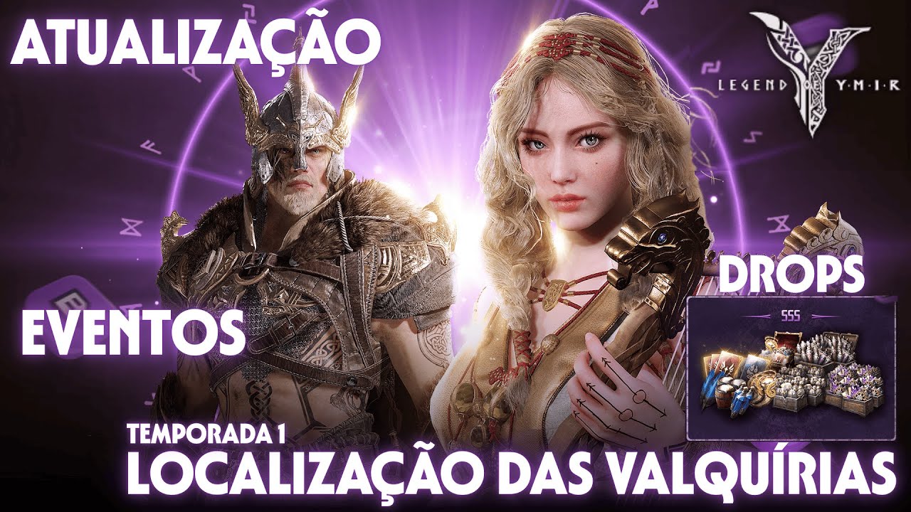 LEGEND OF YMIR - COMPILADÃO - ATUALIZAÇÃO, EVENTOS, LOCALIZAÇÃO DAS VALQUÍRIAS DA TEMPORADA + DROPS!