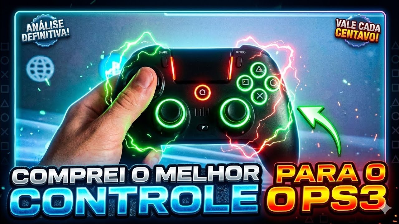 Comprei o melhor controle para o ps3 