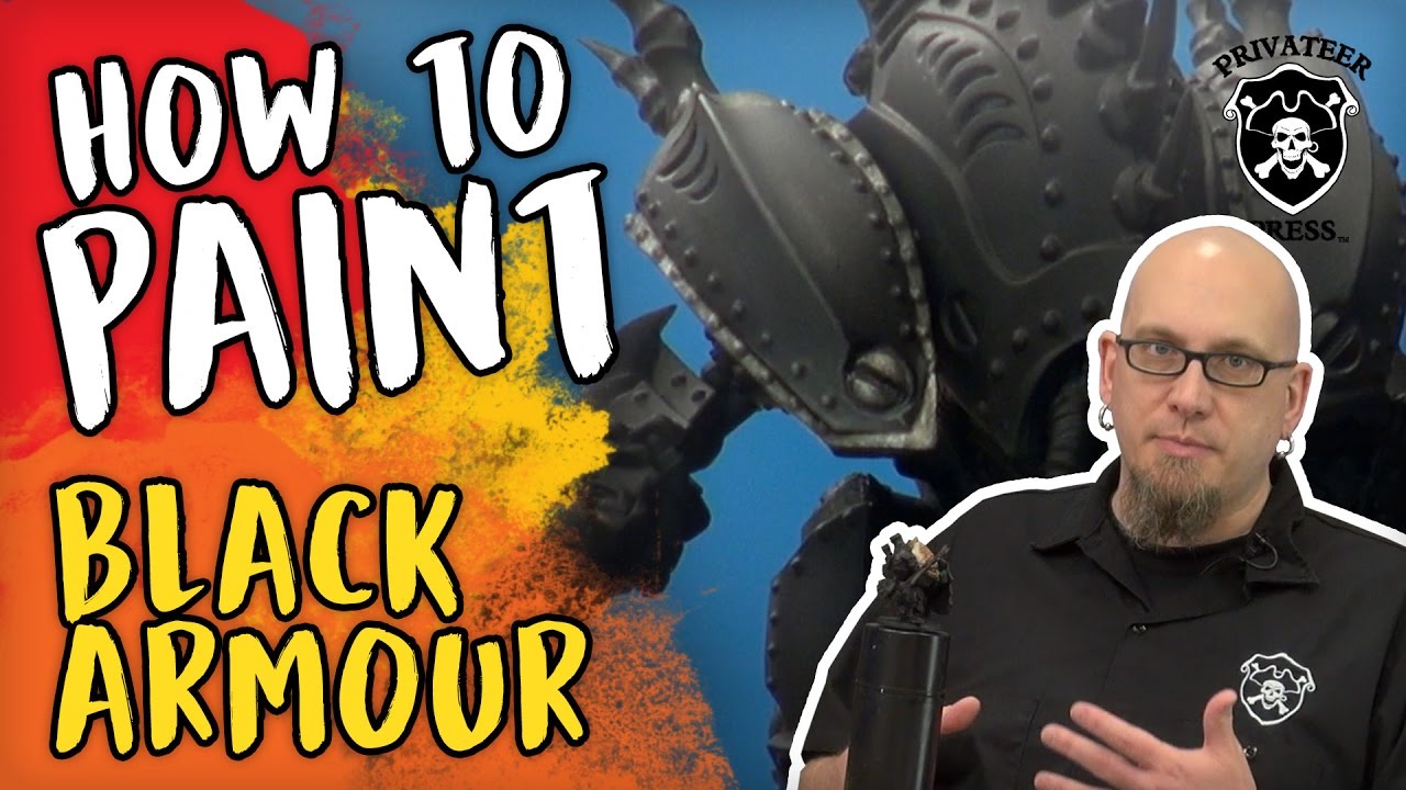 3 Colours Up: Warmachine - Painting Black Armour