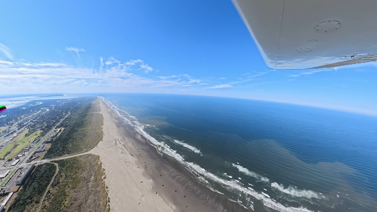 Cessna landing at Westport Airport (14S)
