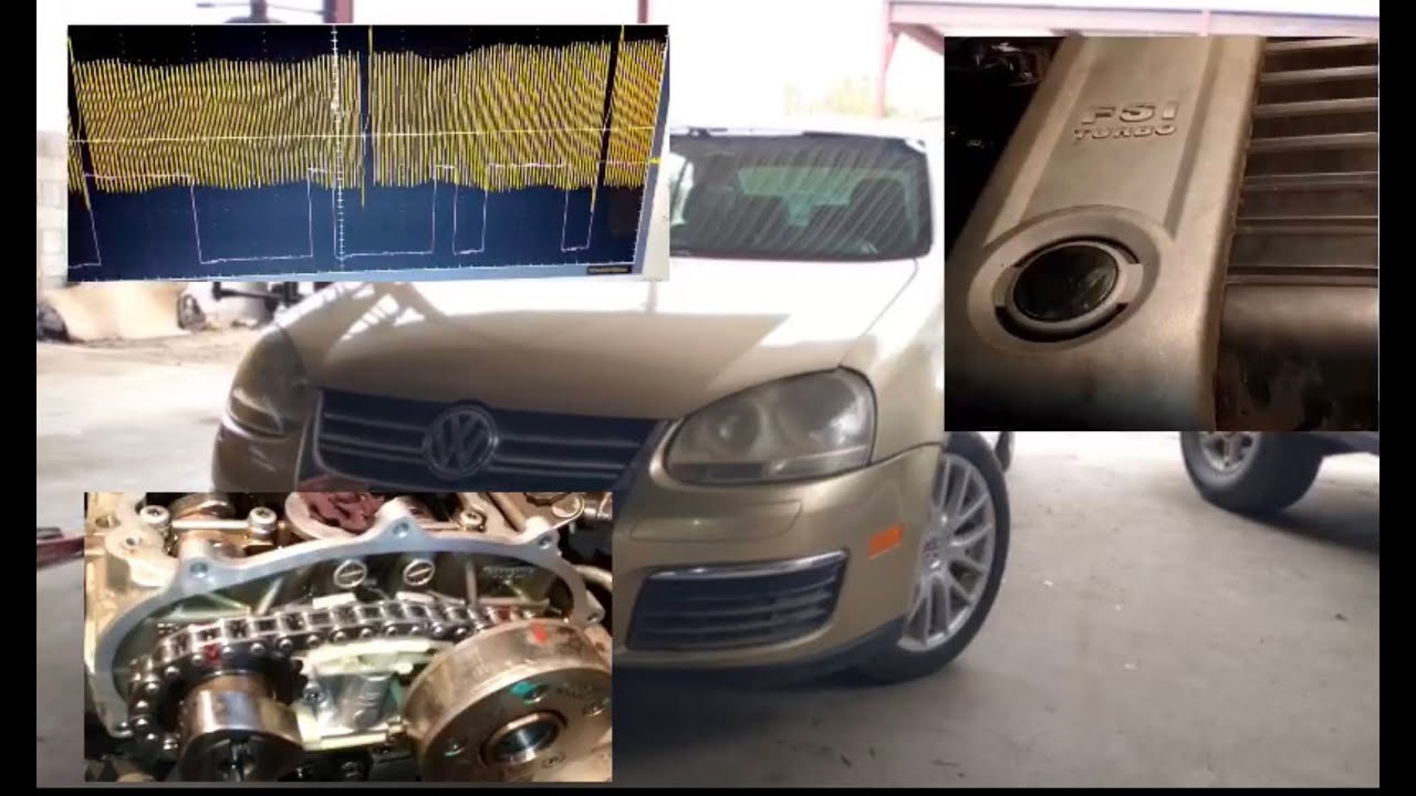 Puesta a Tiempo VW Jetta 2.0 FSI P0016, P1340 y P2279 PCV Valvula