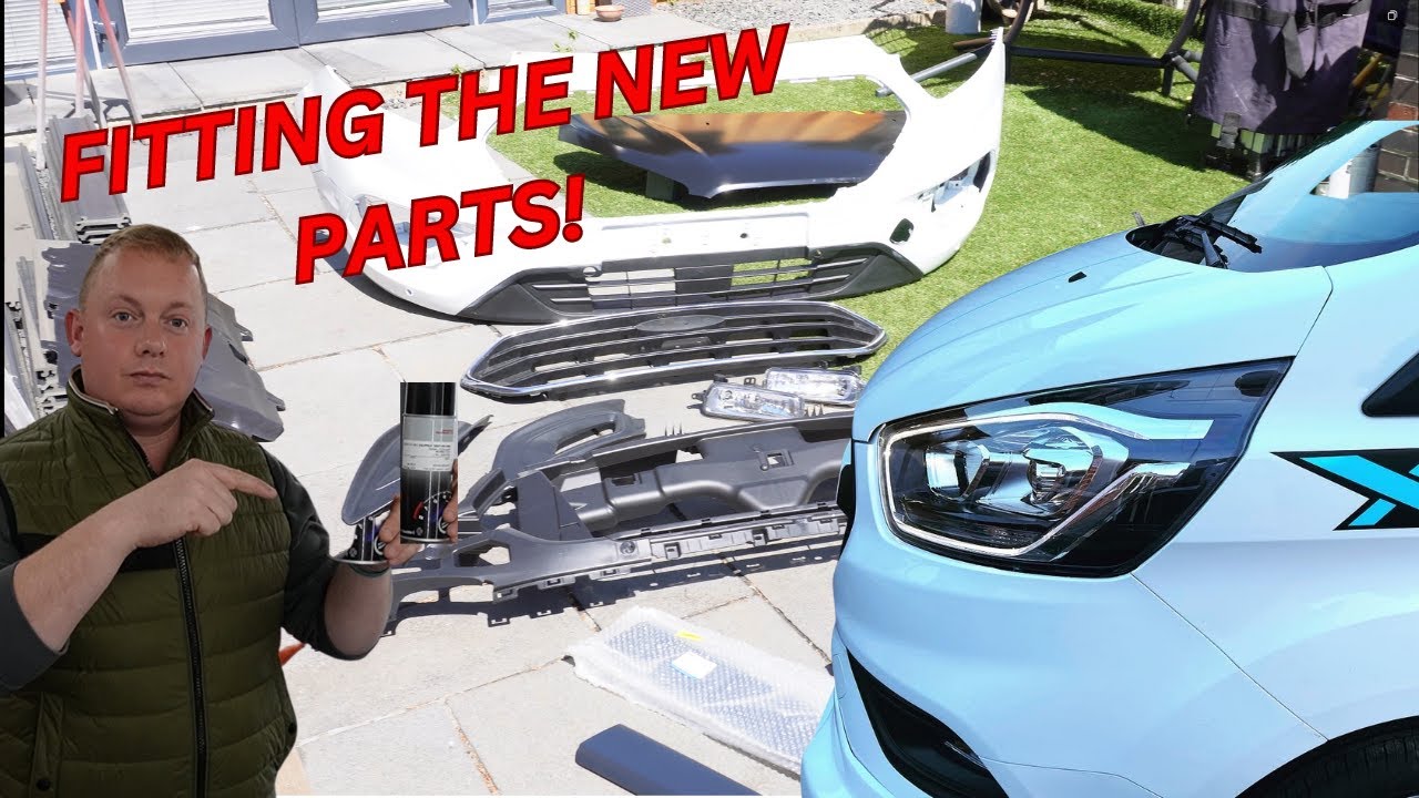 STOLEN TRANSIT CUSTOM REBUILD PT2 some parts don’t fit! 🤯