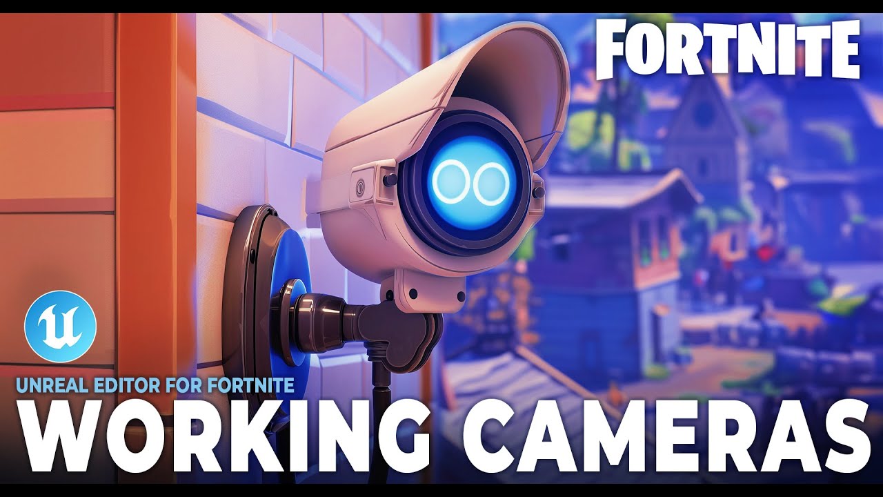 🚫 NO CODE 🎥 Destructible & Rotating Security Cameras in Fortnite 🎥 UEFN Tutorial
