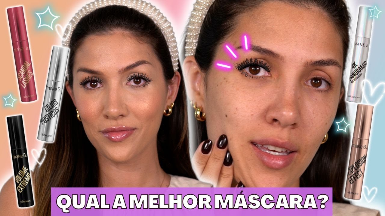 TESTEI TODAS as NOVAS MÁSCARAS de CÍLIOS do O BÓTICARIO | O EFEITO de CADA UMA