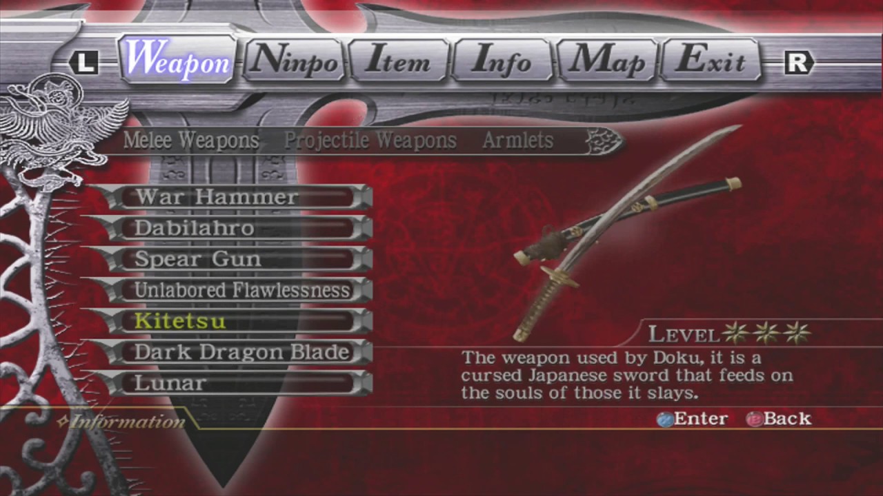 NGB Tutorial: Weapon Breakdown - Kitetsu