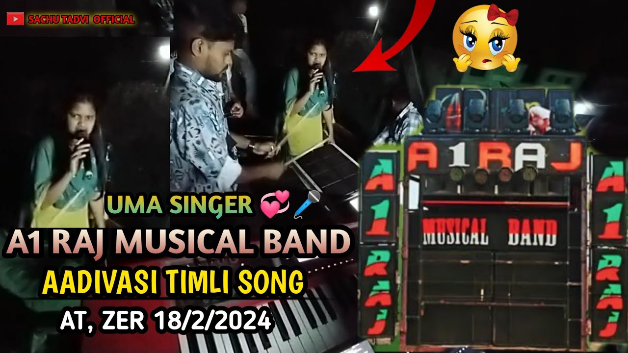 A1 RAJ MUSICAL BAND  //AADIVASI NON STOP TIMLI 2024 UMA SINGER //👸💞❤️ #A1RAJMUSICALBANDNEW TUNE //