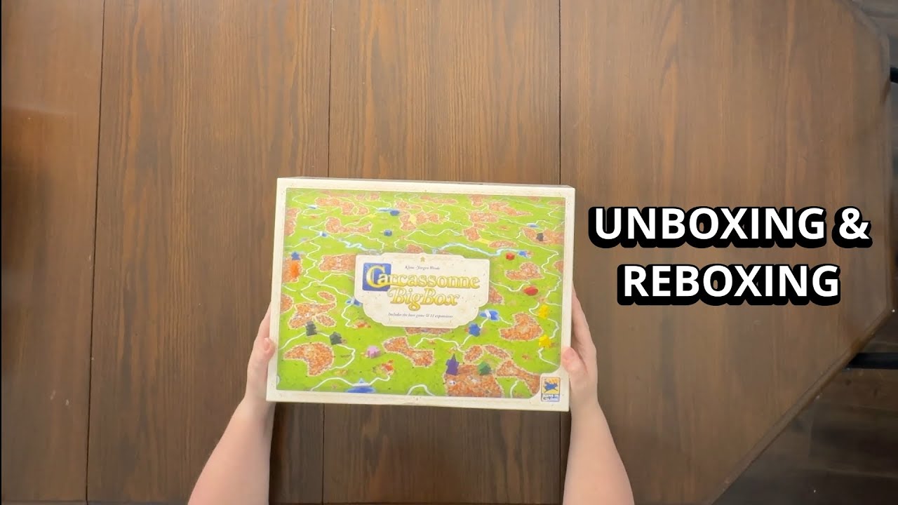 Carcassonne Big Box - Game Unboxing & Reboxing - What's in the Box?