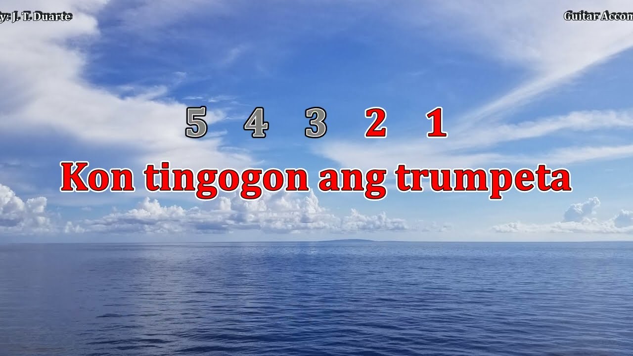 Kon Tingogon ang Trumpeta - Key of F (Guitar Accompaniment)