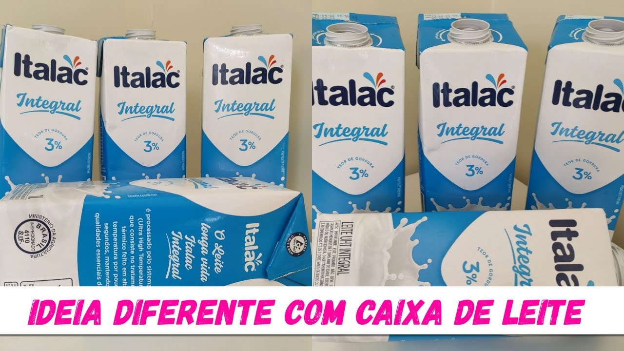 IDEIA COM CAIXA DE LEITE #DIY# PORTA TALHERES🍴🥄