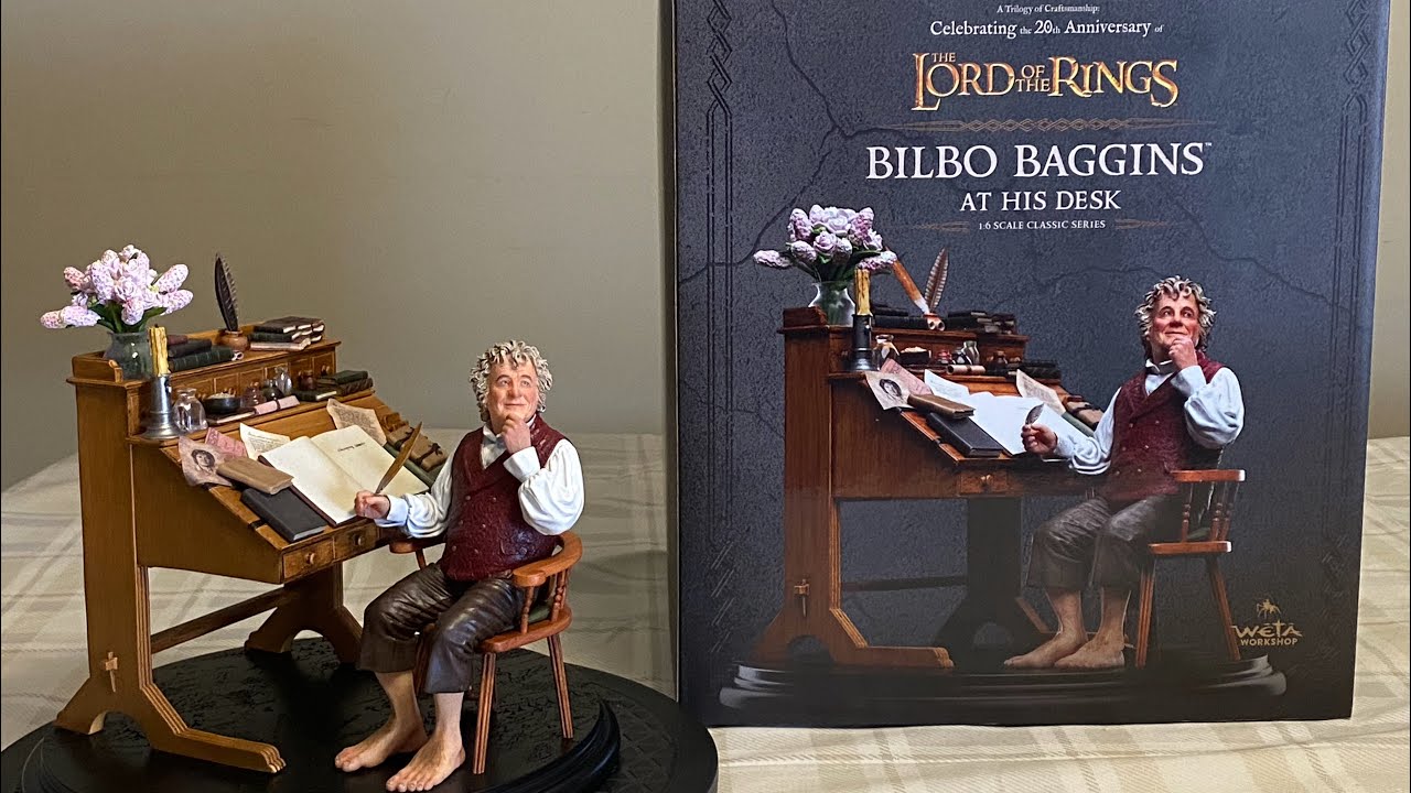 Bilbo Baggins at desk 20th Anniversary Classic series