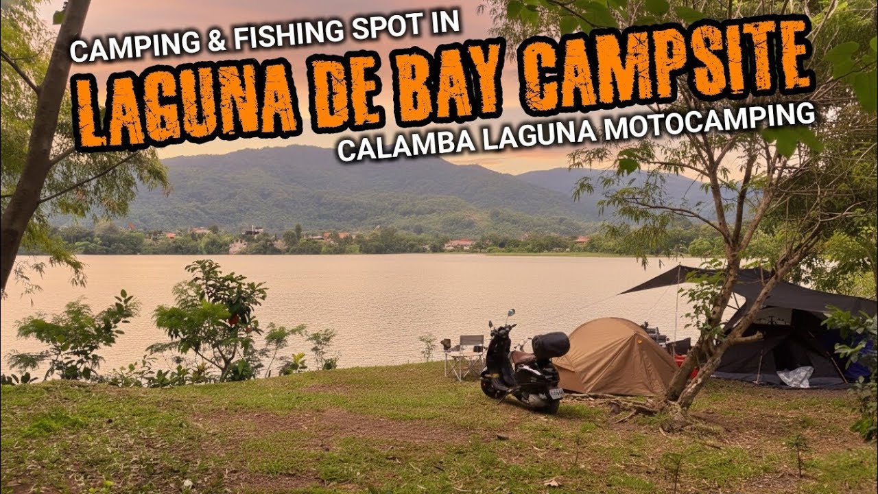 REVEALING LAGUNA'S TOP-SECRET CAMPSITE AND FISHING SPOT | Camp Q | Vespa S125 Motocamping