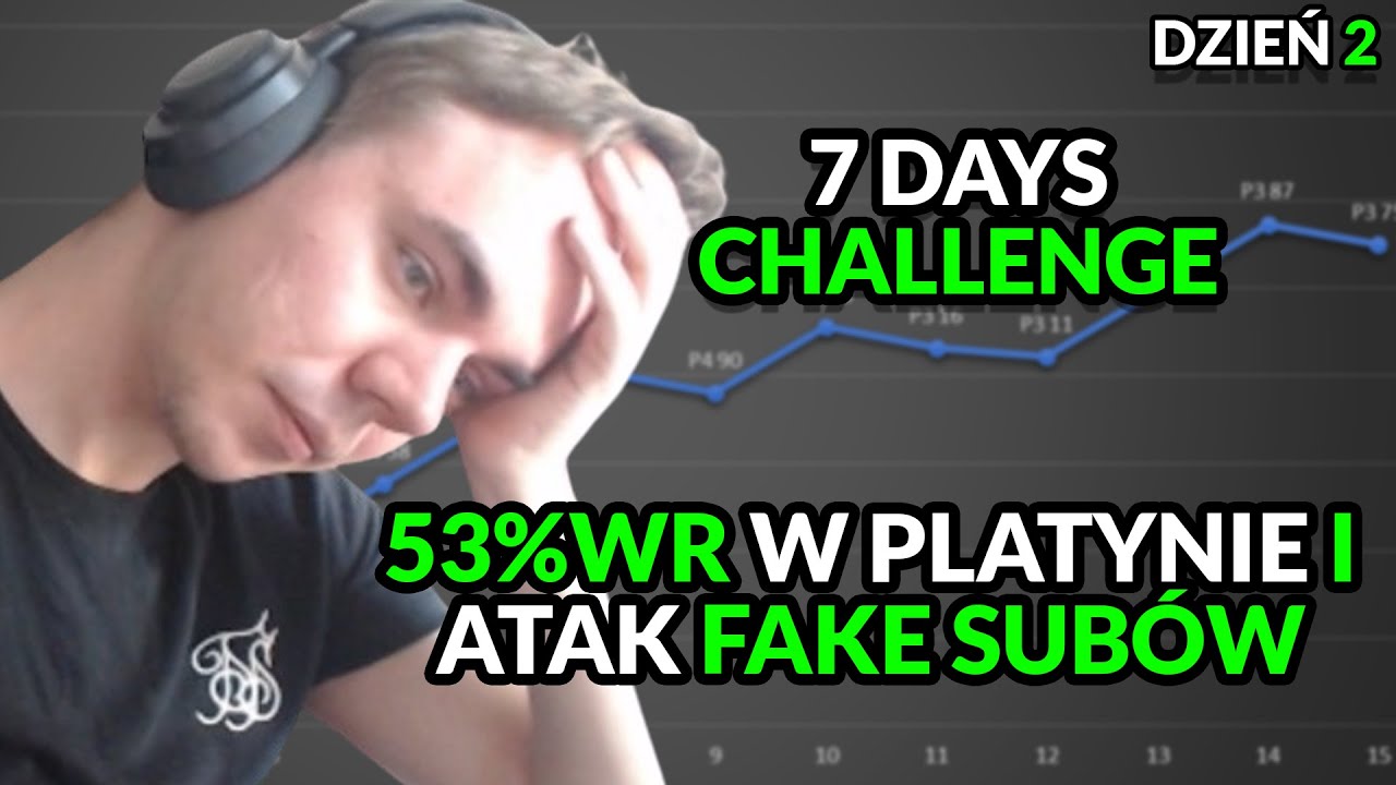 RandomBruce: 600 fake subów i 53% wr w platynie | 7 days challenge #2