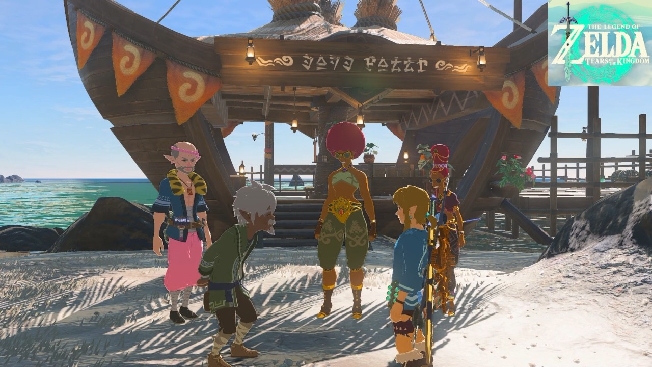 Zelda: Tears of the Kingdom [Switch 2] #229, The Tarrey Town Race Is On!; Lurelin Resort Project