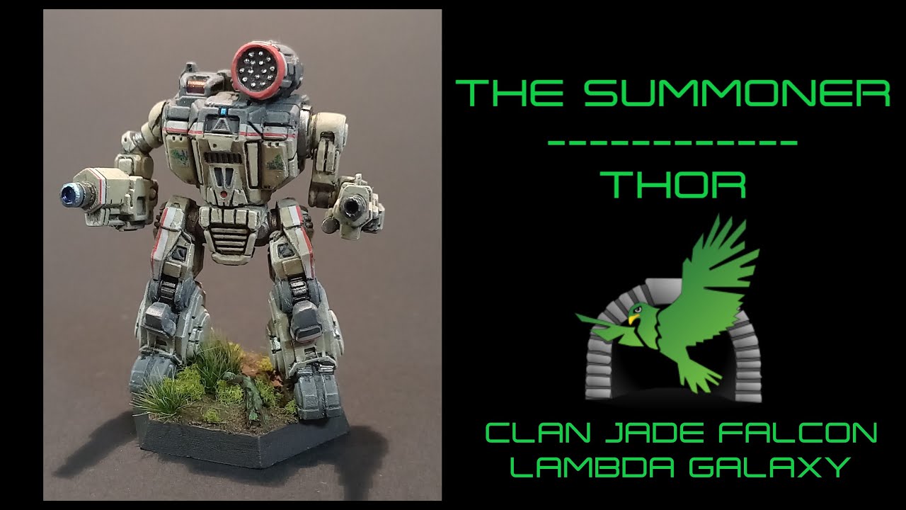 THOR. PAINTING BATTLETECH. CLAN JADE FALCON. LAMBDA GALAXY.