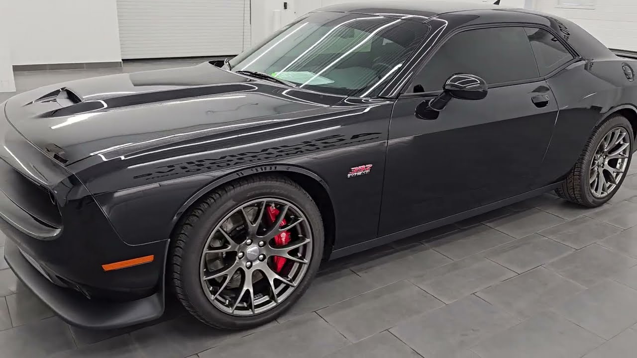 STOLEN! 2015 DODGE CHALLENGER SRT 392 AUTO PHANTOM BLACK TRICOAT PEARL 4K WALKAROUND 14510Z