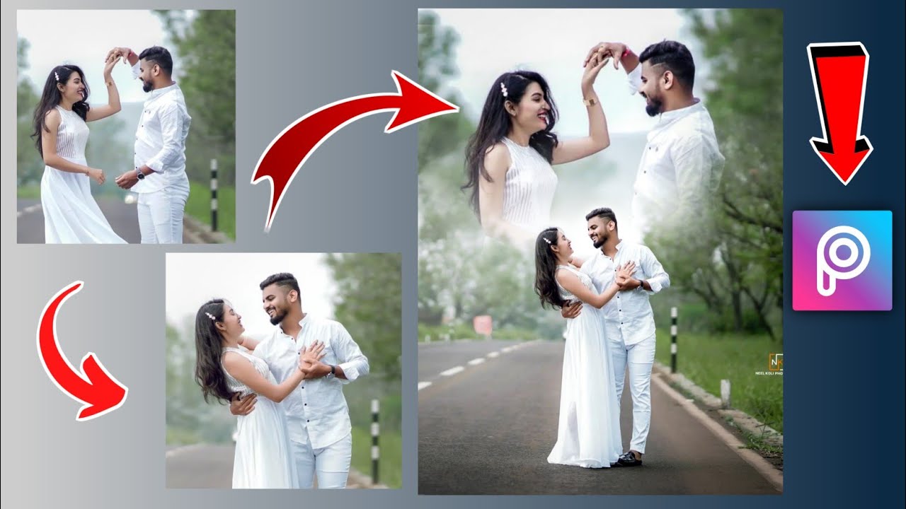 How To Make Wedding Photo in Picsart|Pre wedding Photo Editing in Picsart| Picsart Se photo editing