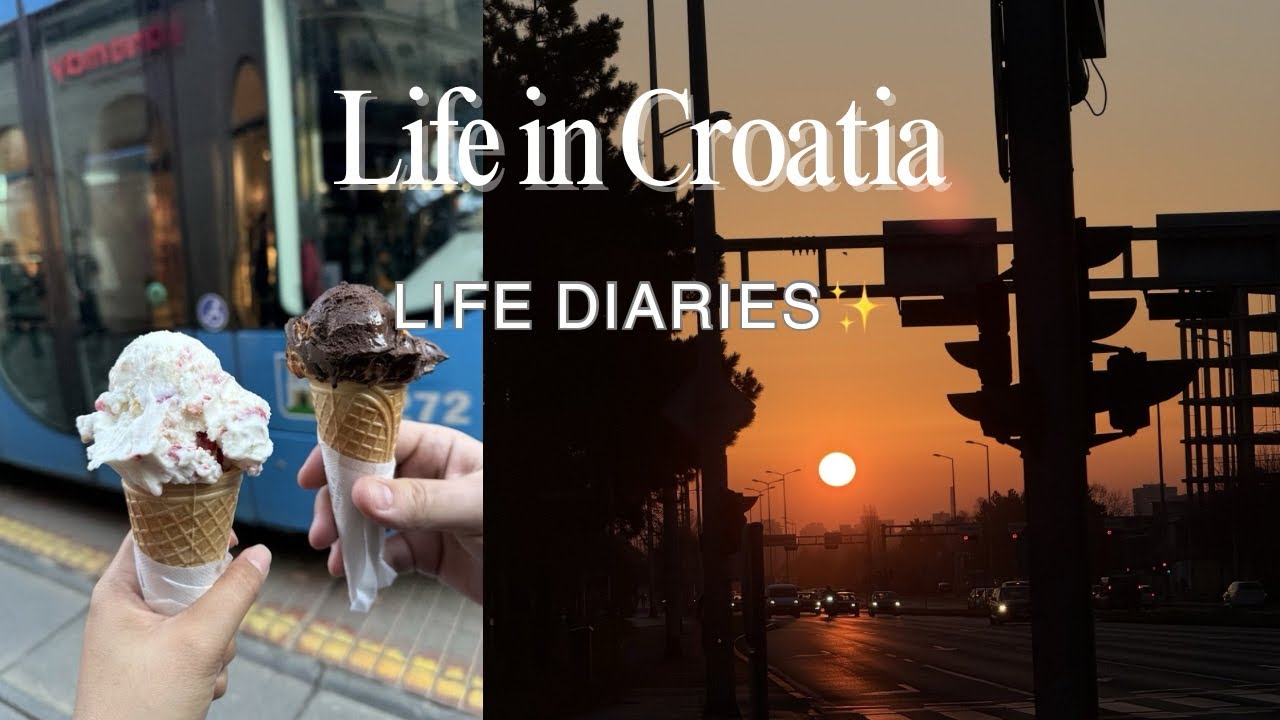 Life in Croatia | slow cozy life, cooking, groceries, Zagreb’s best gelato 🍧, life of an introvert 