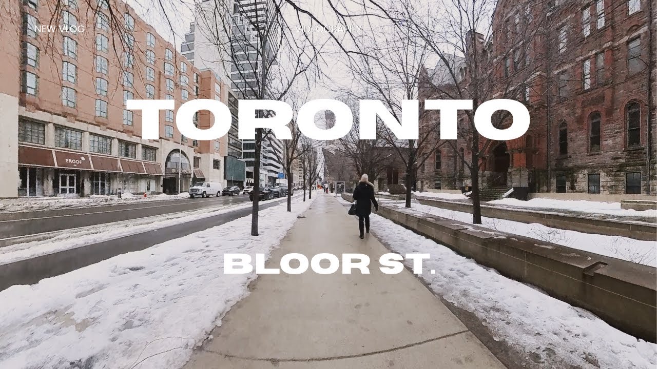 Winter in Toronto Yorkville Bloor Street 2025
