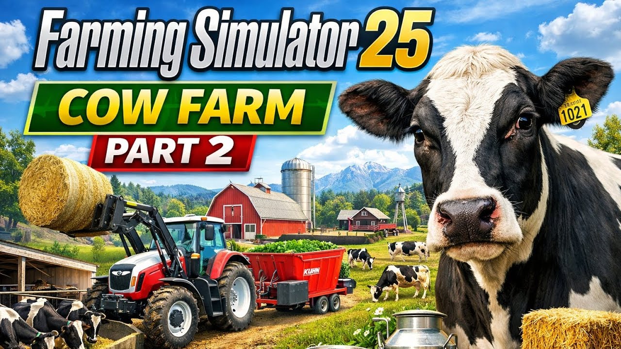 FS 25 Cow Farm Part 2 | Milk Production Setup | Hindi Gameplay