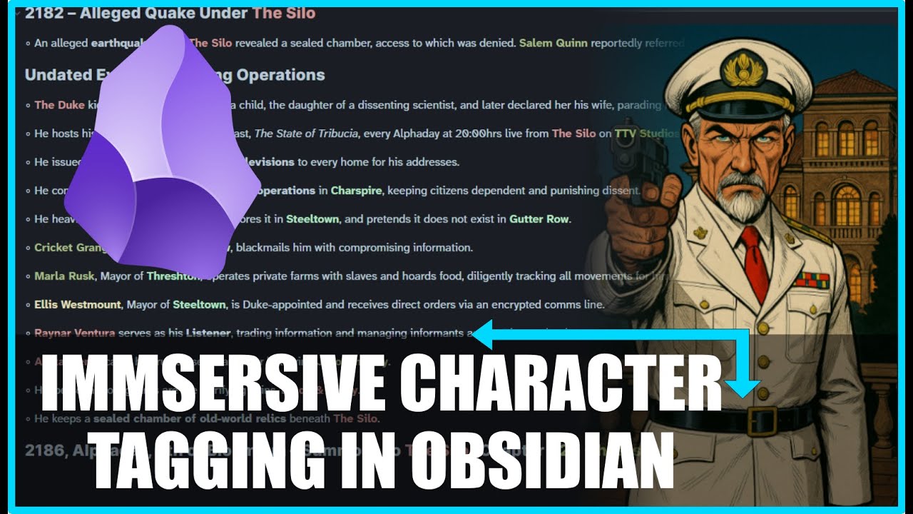 Crafting Emersive Narrative Experiences In Obsidian Using Property Tags