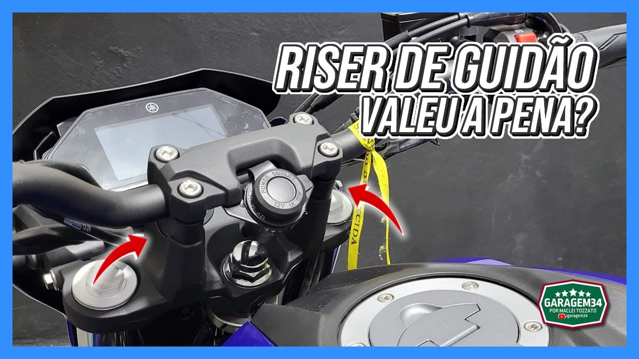 PRIMEIRAS IMPRESSÕES DO RISER NO GUIDÃO DA YAMAHA FZ25 CONNECTED