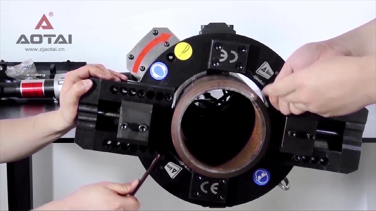 ISD Portable Split Frame Clamshell OD Tube Pipe Cold Cutting and Beveling Bevelling Machine