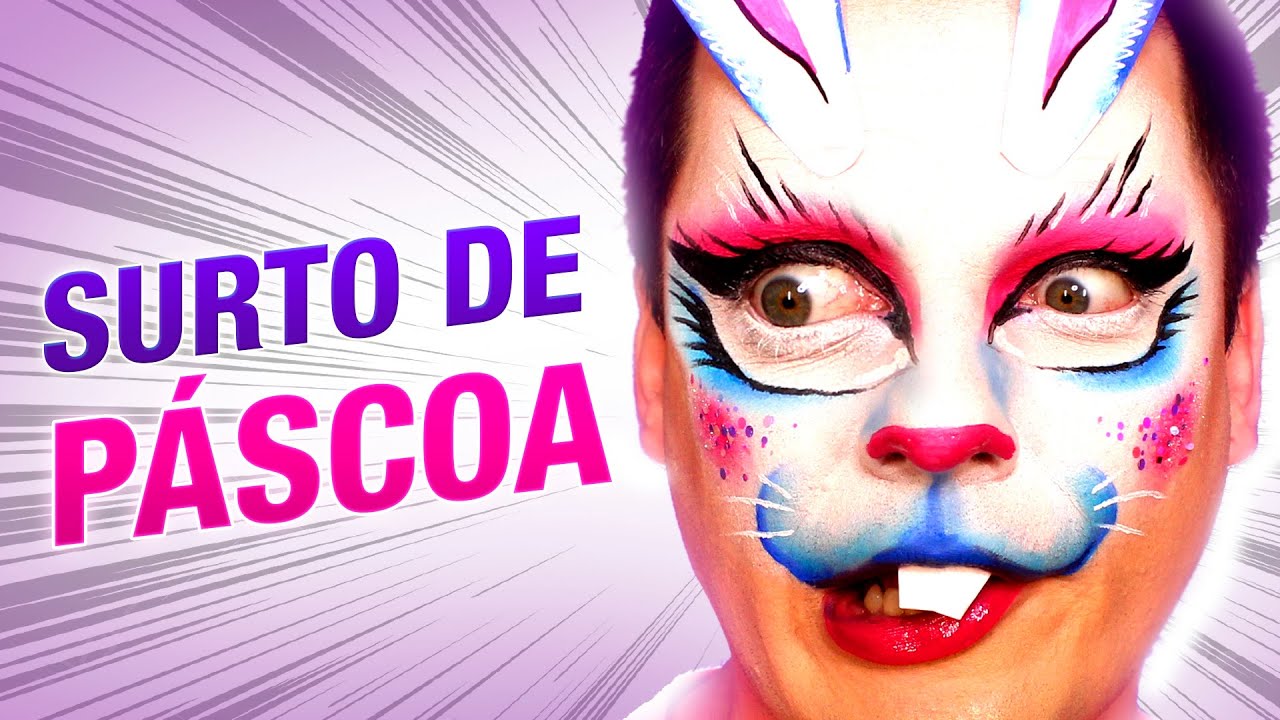 ME TRANSFORMEI NO COELHO DRAG: Maquiagem de Páscoa - Lorelay Fox