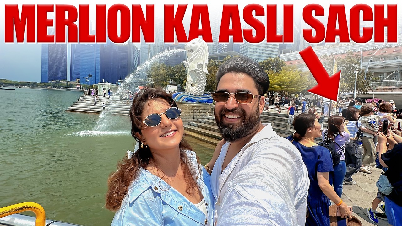 Full Tour of Merlion Singapore | Singapore Budget Travel, Marina Bay Sands | Resty Neha Vlogs