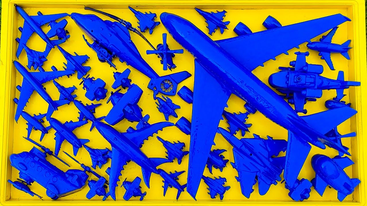 Pesawat Warna-Warni⁉️Pesawat Garuda, B1-Bomber, Helicopter Apache,RC Plane Shukoi SU27, F6F Hellc4t