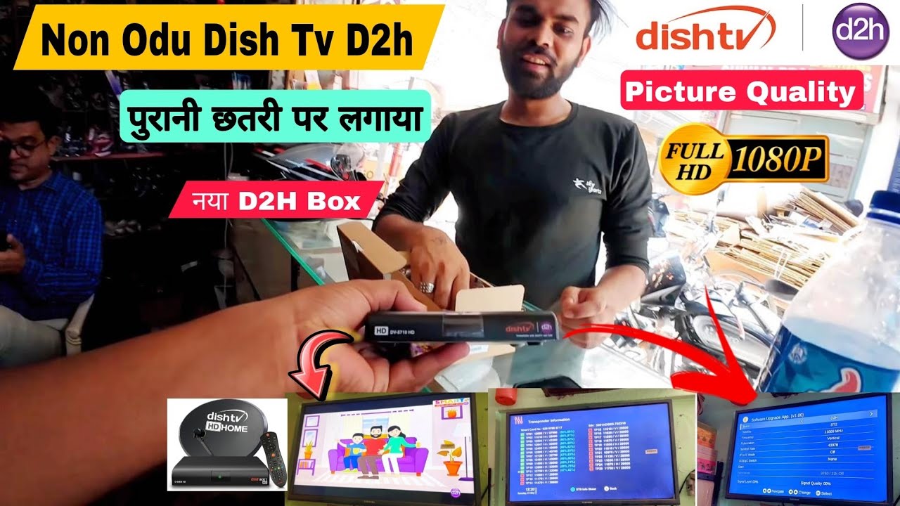 Dish Tv D2h Set Top Box 5710 First Time Installation Non Odu | Dish Tv D2h 5710 Box Picture Quality