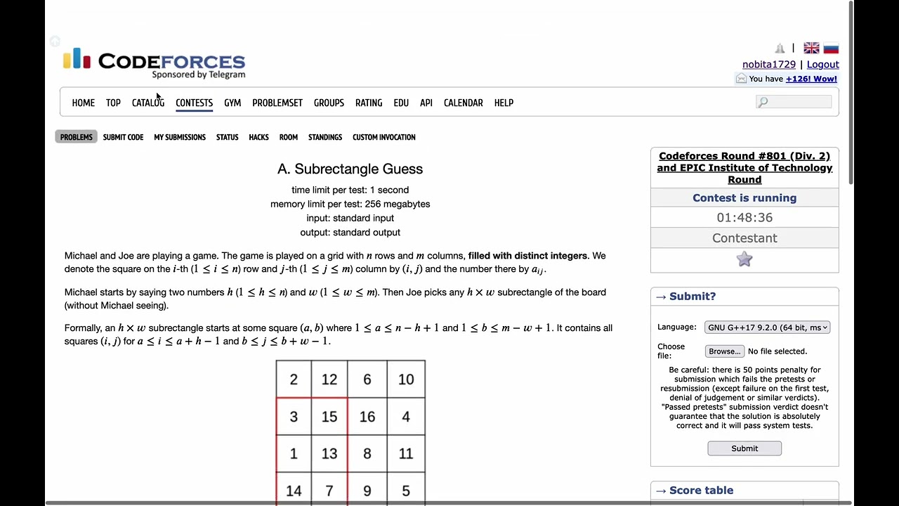 Codeforces Round #801 (Div. 2) and EPIC Institute of Technology Round