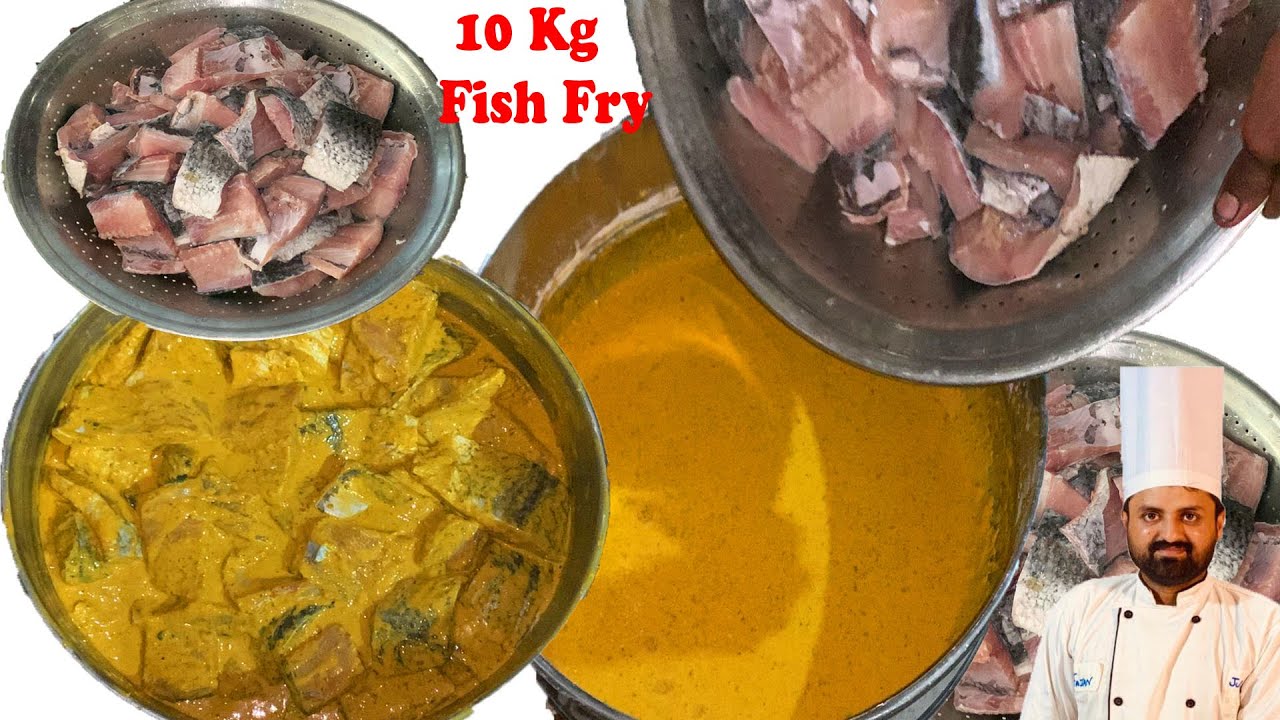 Fish Fry Recipe | 10 Kg Fried Fish Recipe | commercial Style Fish Fry Recipe By Chef Secret Recipes