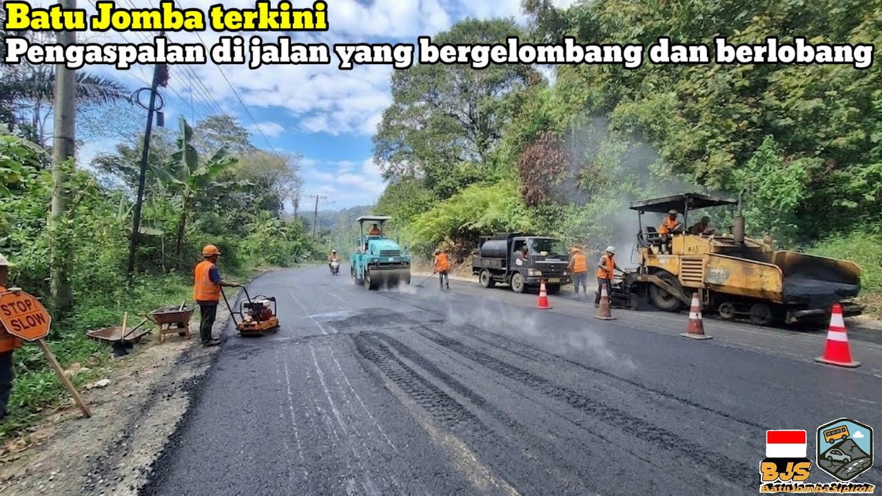 Batu Jomba Terkini‼️Pengaspalan di jalan yang bergelombang dan berlobang 