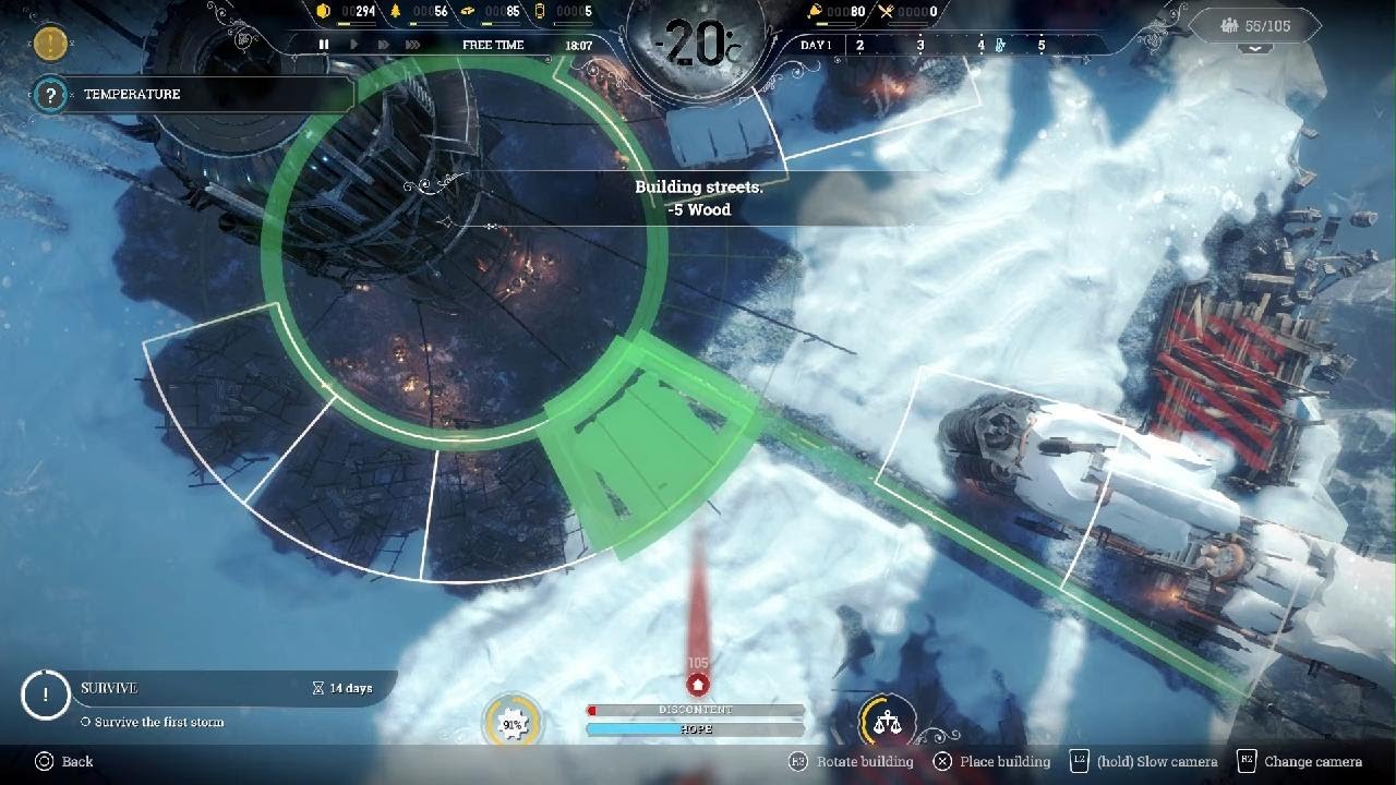 Frostpunk Endless Mode: Episode 1 We atop cliffs