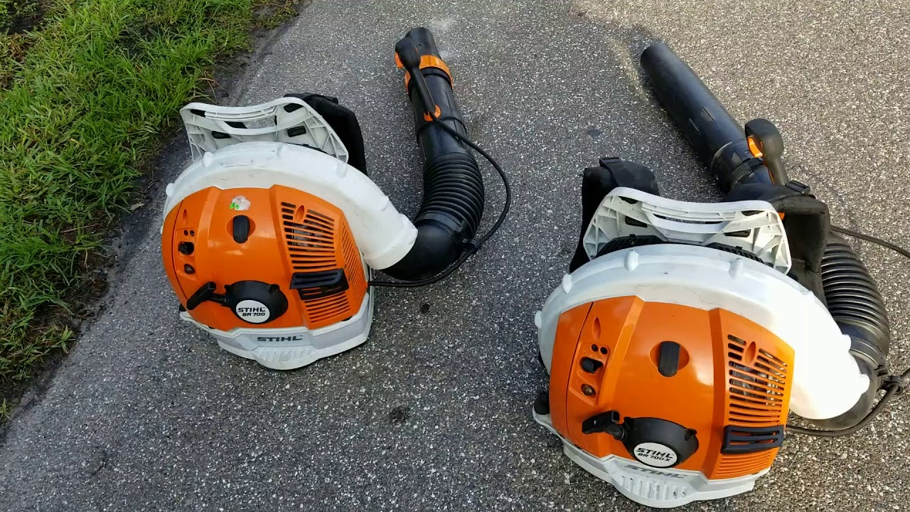 STIHL BR700 vs BR700X Strongest Commercial Backpack Blower - Review and Comparison