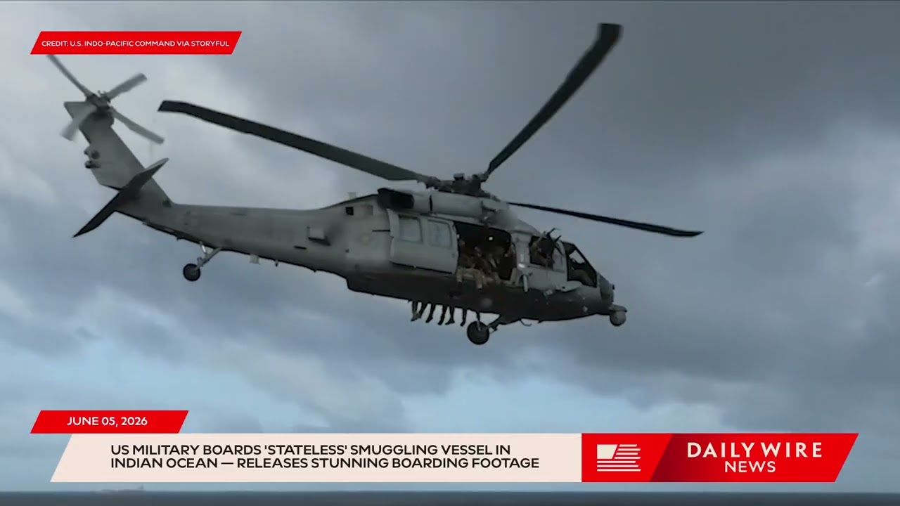 US Military Boards 'Stateless' Smuggling Vessel In Indian Ocean &mdash; Releases Stunning Boarding Footage
