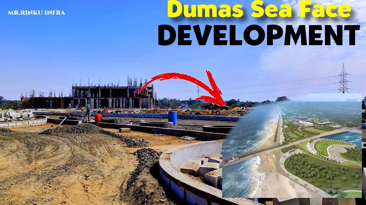Surat Dumas Sea Face Development Update March 2025 | Surat Dumas Beach Gujarat 