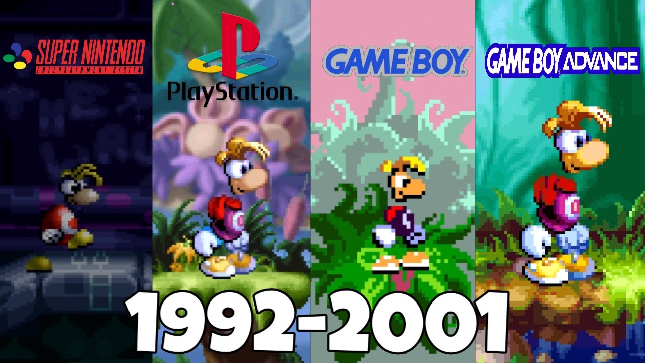 Видео игрового процесса всех 6 игр Rayman 30th Anniversary Edition!