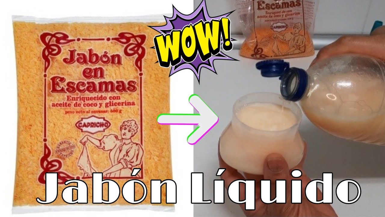 Jabón en Escamas lo hacemos líquido//LOS MEJORES TIPS👌💯