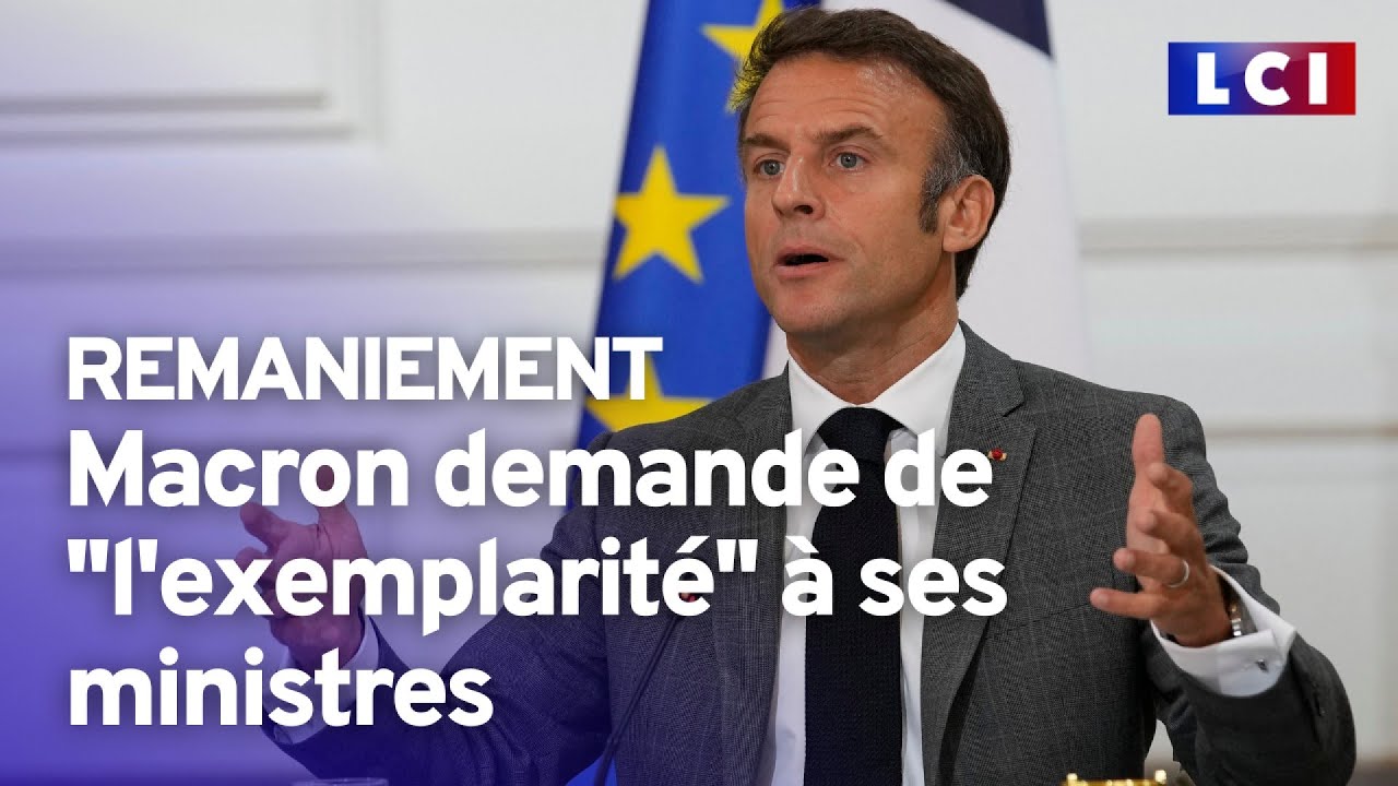 La prise de parole d'Emmanuel Macron avant le Conseil des ministres