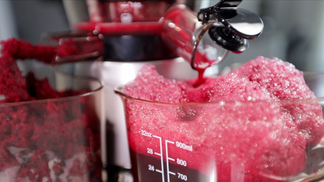 Beetroot Juice Extraction | Juicer Sounds No Talking, Omega Juicer Demo