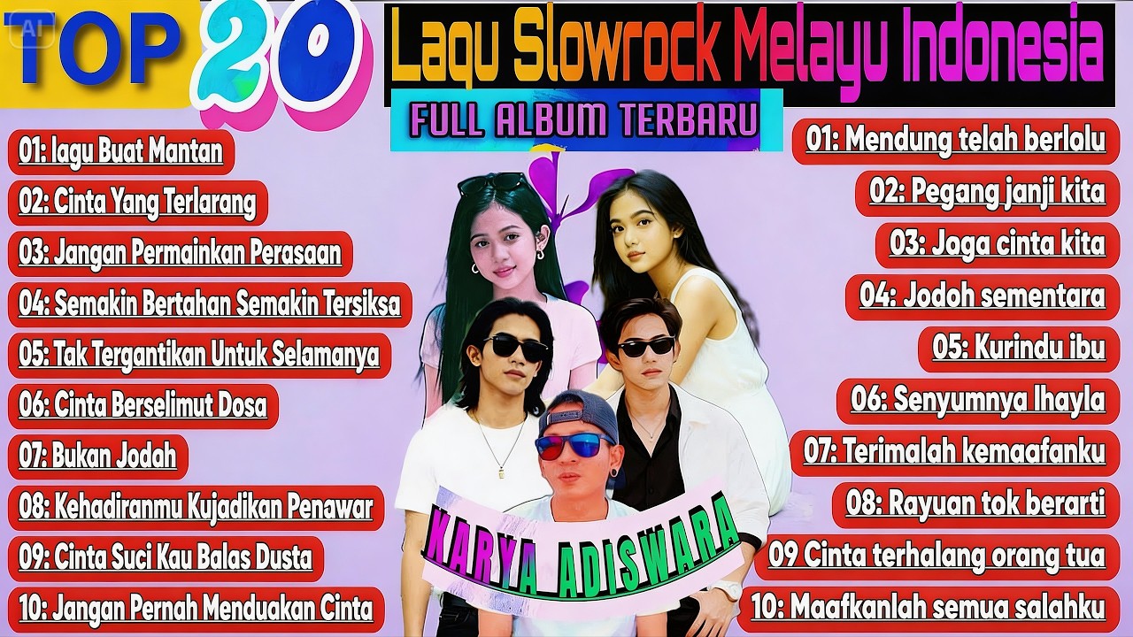 KUMPULAN LAGU GALAU❗FULL ALBUM KARYA ADISWARA❗LAGU SLOWROCK MELAYU INDONESIA - Full Album Terbaru