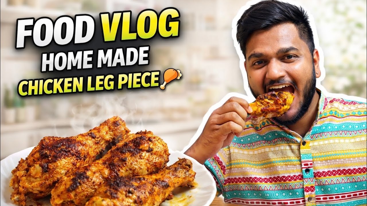Hotel Style Chicken Leg Piece 🍗 at Home ~ Crunchy & Juicy Recipe 😍 #khushalmorevlogs 