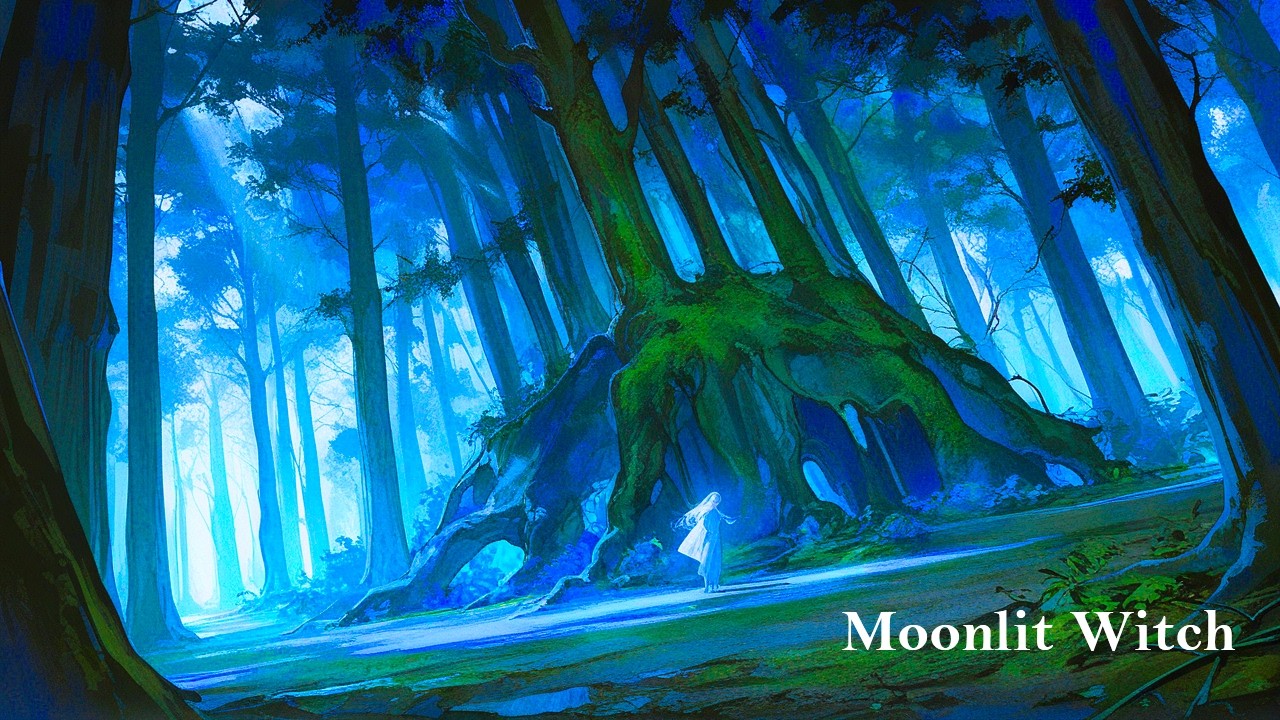 Fantasy Study Music | Moonlit Witch | Relaxing Background Music | 月光の魔女【作業用BGM】